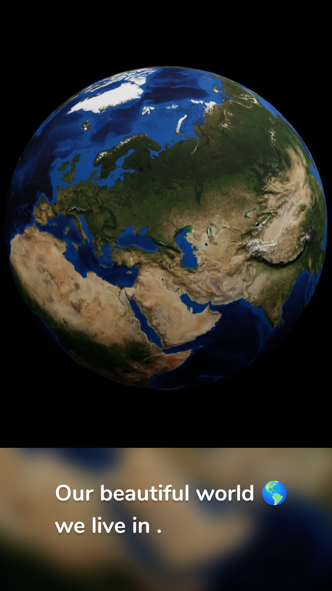 Our beautiful world 🌎 we live in . 